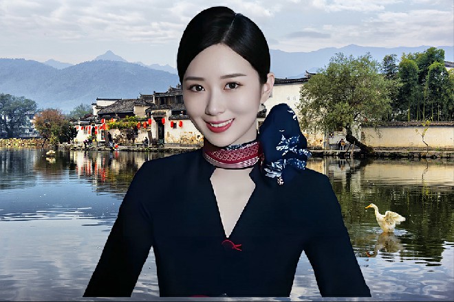 贞德顿时慌了，捂着自己的衣服，不解地看着这个男人