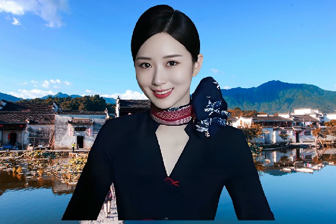 桌子旁正在吃火锅的人都停了下来，惊讶地看着青梅
