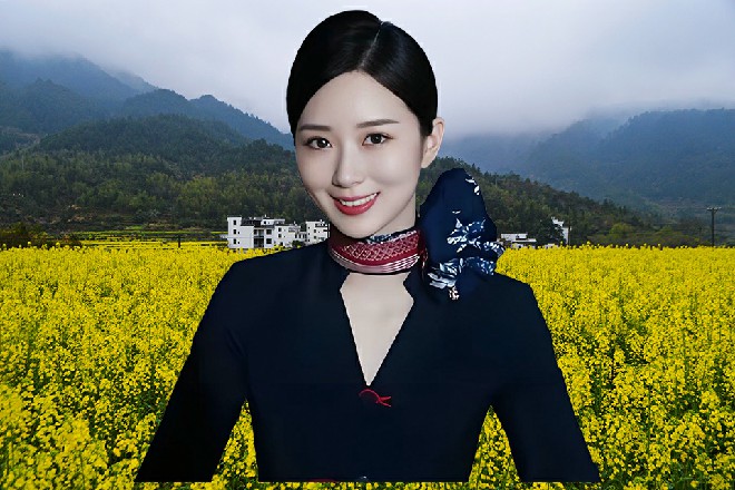 若依一纵身，从直升机上快速跳落，落在旁边的一棵树上