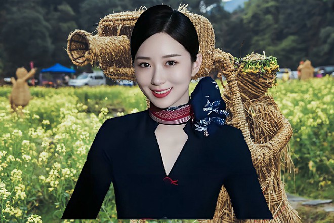 她看着诺曦S，似乎端详了一下，但很快就转移了目光