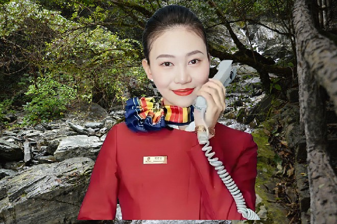 我说，你站在门口干嘛，不知道的人，以为你是保安呢