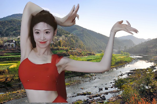 她摸着自己的脸颊，说道：看来要去看一下医生才行了，
