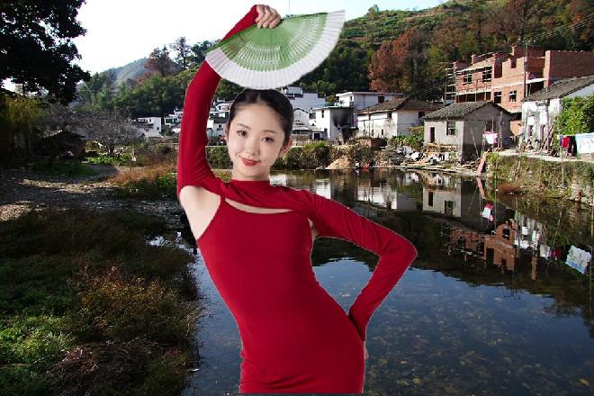 苗甜拉过若依，站在他身前，伸出手替他系上胸前的扣子