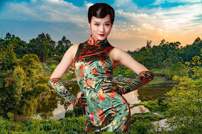 最后，他似乎确定了什么，然后一屁股坐在了红色妖姬的身边