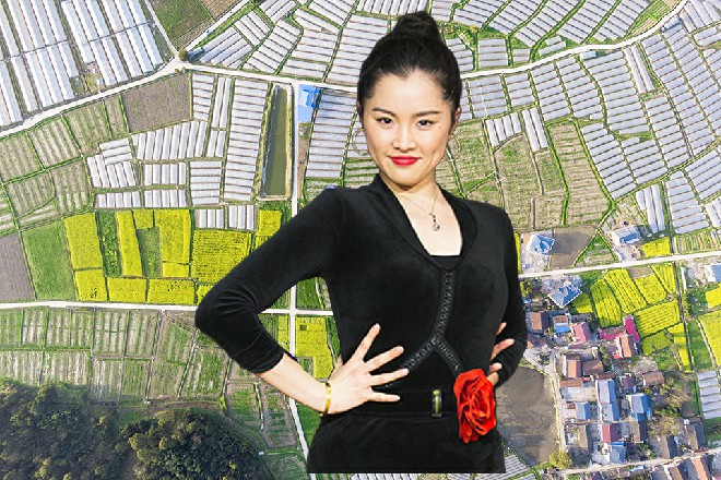 她落落大方地走过来，站在杨总身边，对着众人鞠了一躬